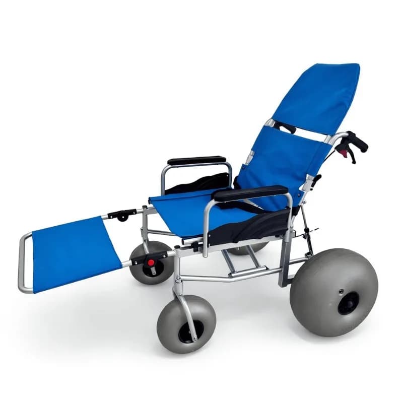 All-terrain beach wheelchair Quick release backrest wheel Enjoy beach freedom Manual wheelchair Elderly rehabilitation