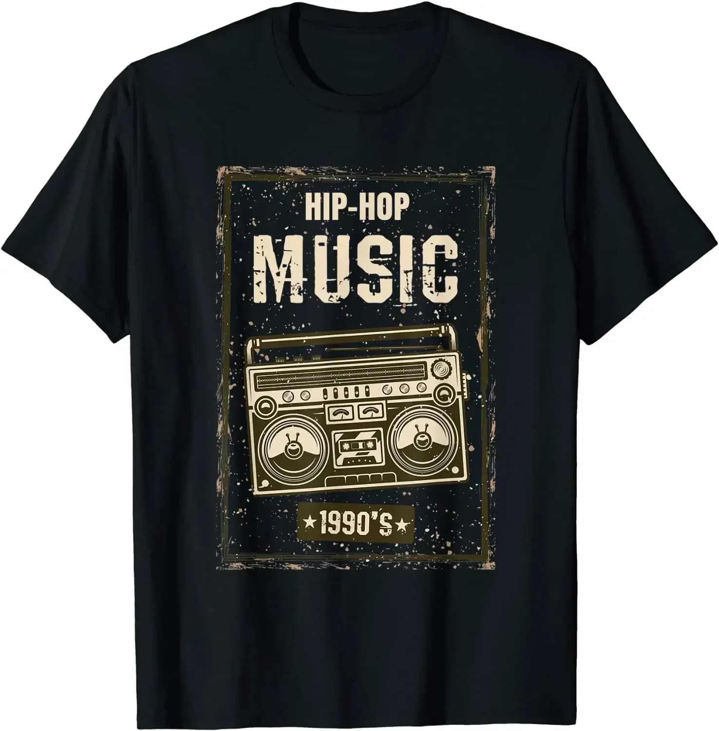 Old School 90s Hip Hop Music Vintage Radio Summer Cotton O-neck T-Shirt