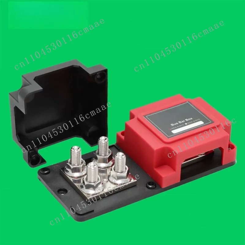 Suitable for Negative Terminal  of Automobile Ship Terminal Row, RV Modified General 48V400A Ship Terminal Row with Cover