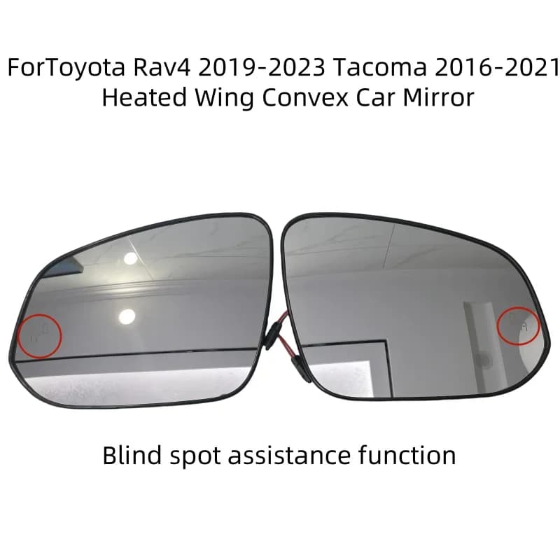 For Toyota Rav4 2019-2023 Tacoma 2016-2021  Heated Wing Convex Car Mirror Glass With Blind Spot and Heating8790704020 8790704021