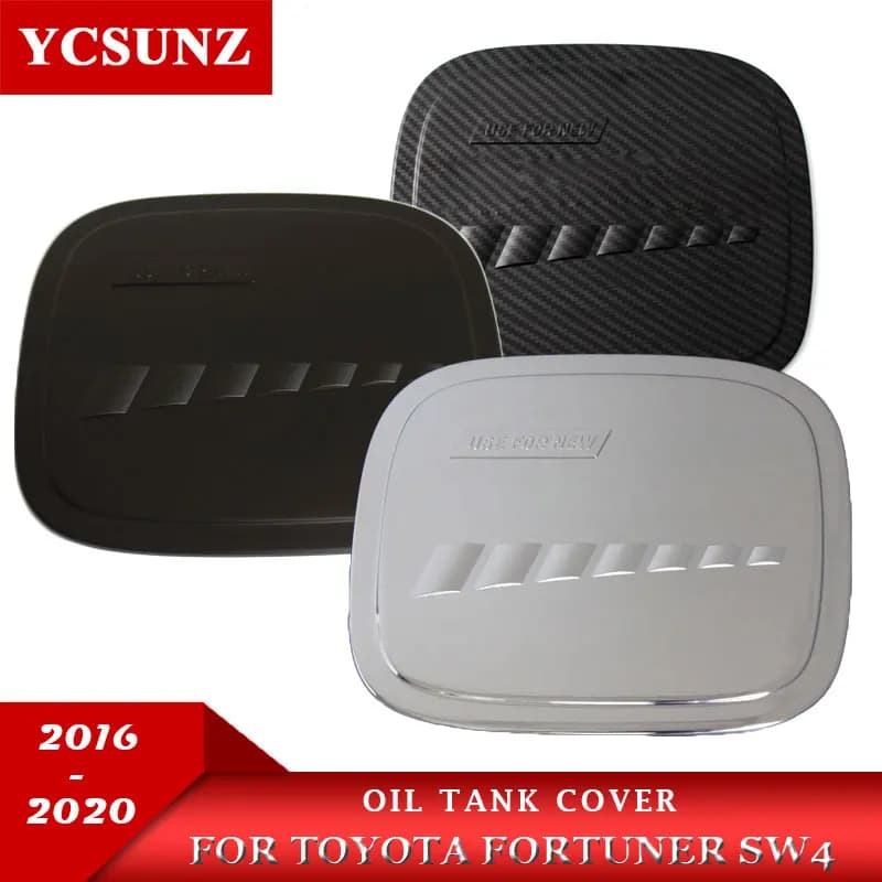 Fuel Tank Cap Cover Decorative For Toyota Fortuner hilux SW4 2016 2017 2018 2019 2020 2021 2022 Car Accessories