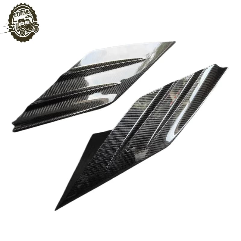 Car Exterior Accessories PK Style Dry Carbon Fiber Side air Intake Panel Body Kit for Ferrari F8 Fender Vents