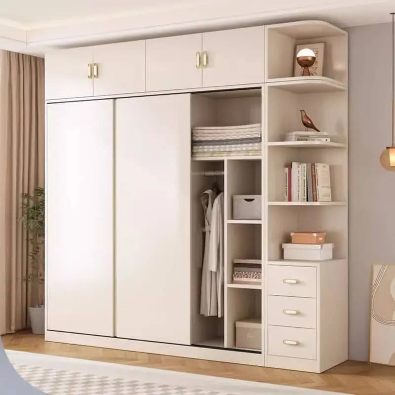 Drawers Locker Wardrobes Customized Decoration Sliding Corner Wardrobe Closet Storage Open Armario De Ropa Bedroom Furniture