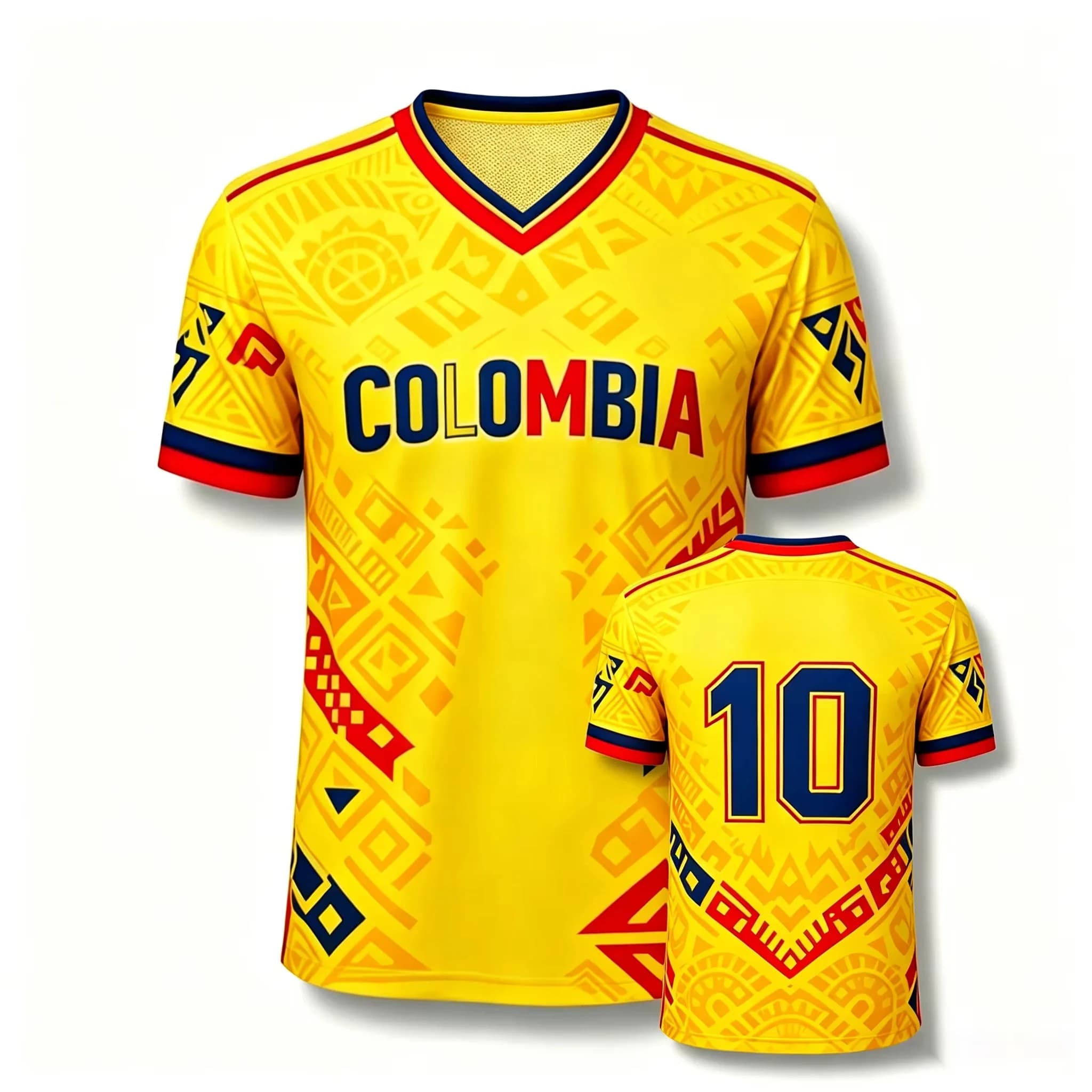 2026 Colombia 3D Soccer Jersey Unisex Breathable Short Sleeve