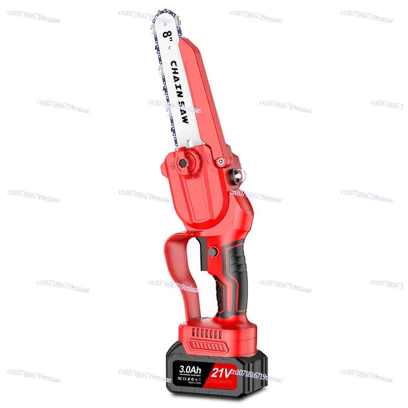 Multifunctional lithium electric saw household rechargeable electric chain  high branch shearing high branch saw rod set