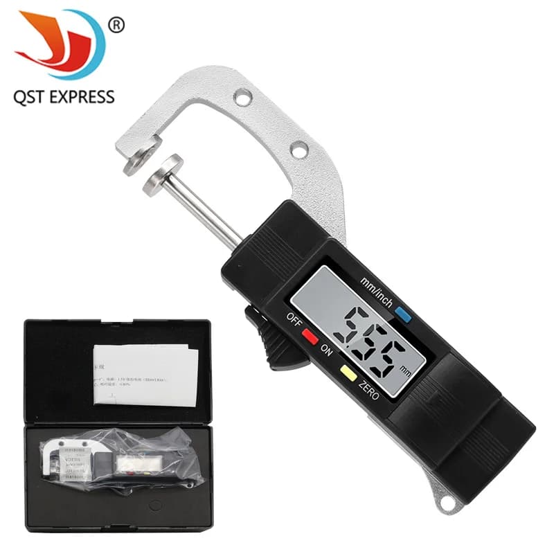 0-25mm Digital Horizontal Thickness Gauge 0.01mm Jewelry Pearl Ruler Round Diameter Metal Measuring Thickness Meter Micrometer