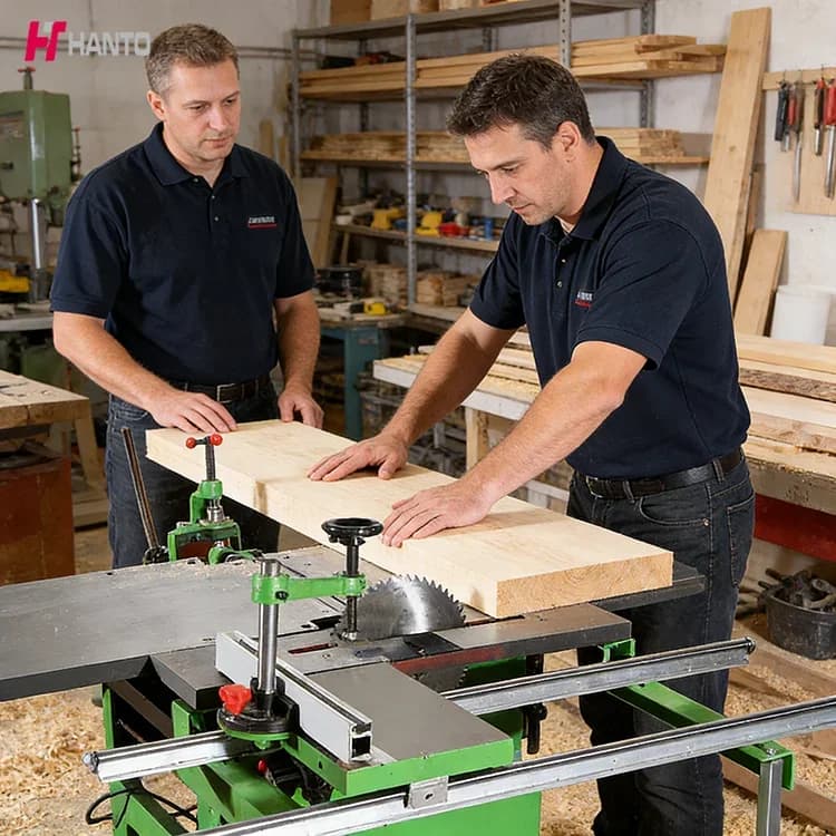 4-in-1 Woodworking Machine Planer Saw Drill Combo 2.2KW Motor 310mm Planing Width for Furniture Making