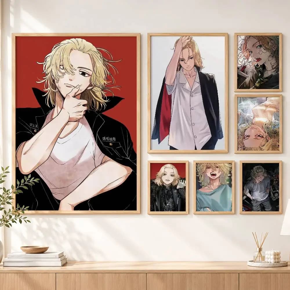 M-Manjiro S-Sano T-Tokyo-Revengers Custom HD Waterproof Self Adhesive Wall Art Poster