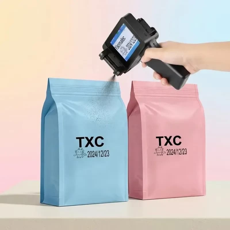 Handheld Inkjet Printer Portable Coding Machine Mini Batch Number Expiry Date Wireless Fast Dry Ink 600dpi