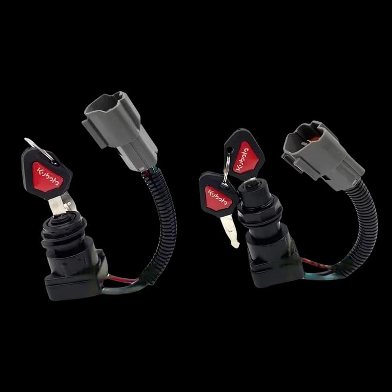 Kubota KX155/163/175/U15/U30 Excavator Ignition Switch Key Start Electric Door Lock Parts for Construction Equipment
