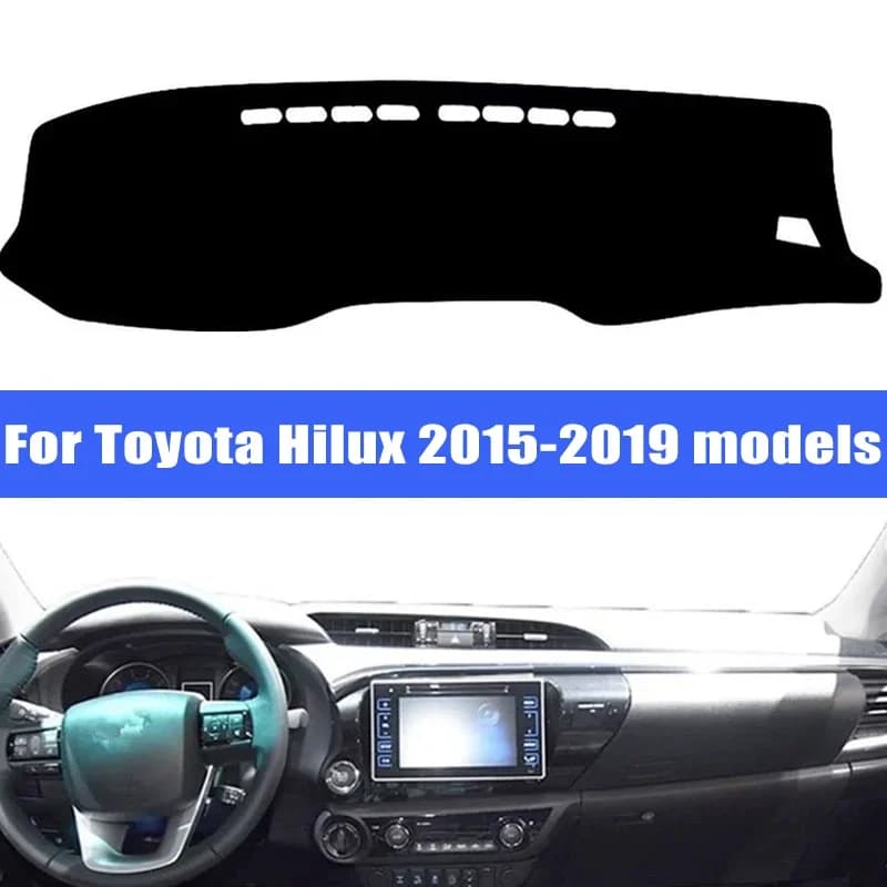 Car Dashboard Cover Sun Shade Mats Avoid Light Pads Instrument Panel Protective For Toyota Hilux 2015-2019 Models
