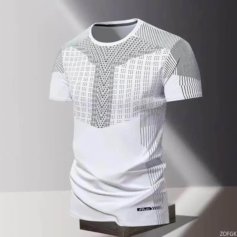 2026 Summer Quick-Drying 3D Printed Men's T-Shirt with Oversized Loose Fit Round Neck and Short Sleeves for Comfortable