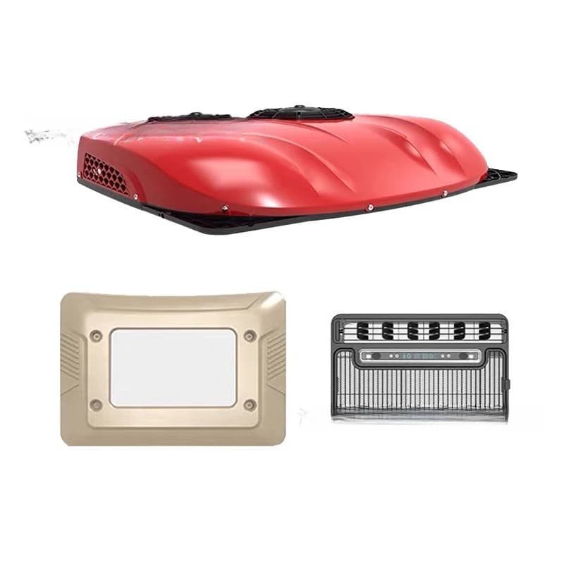 New high-end parking double fan 12V24V electric cab truck air conditioner