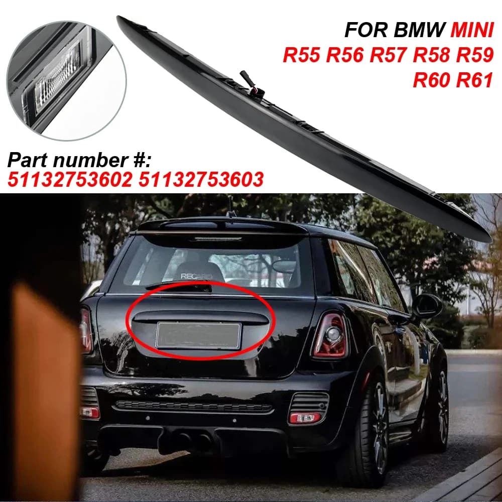 Rear Trunk Tailgate Handle With Switch For BMW Mini Cooper R56 R57 R58 R59 Boot Lid Release Pull Handle Black Version