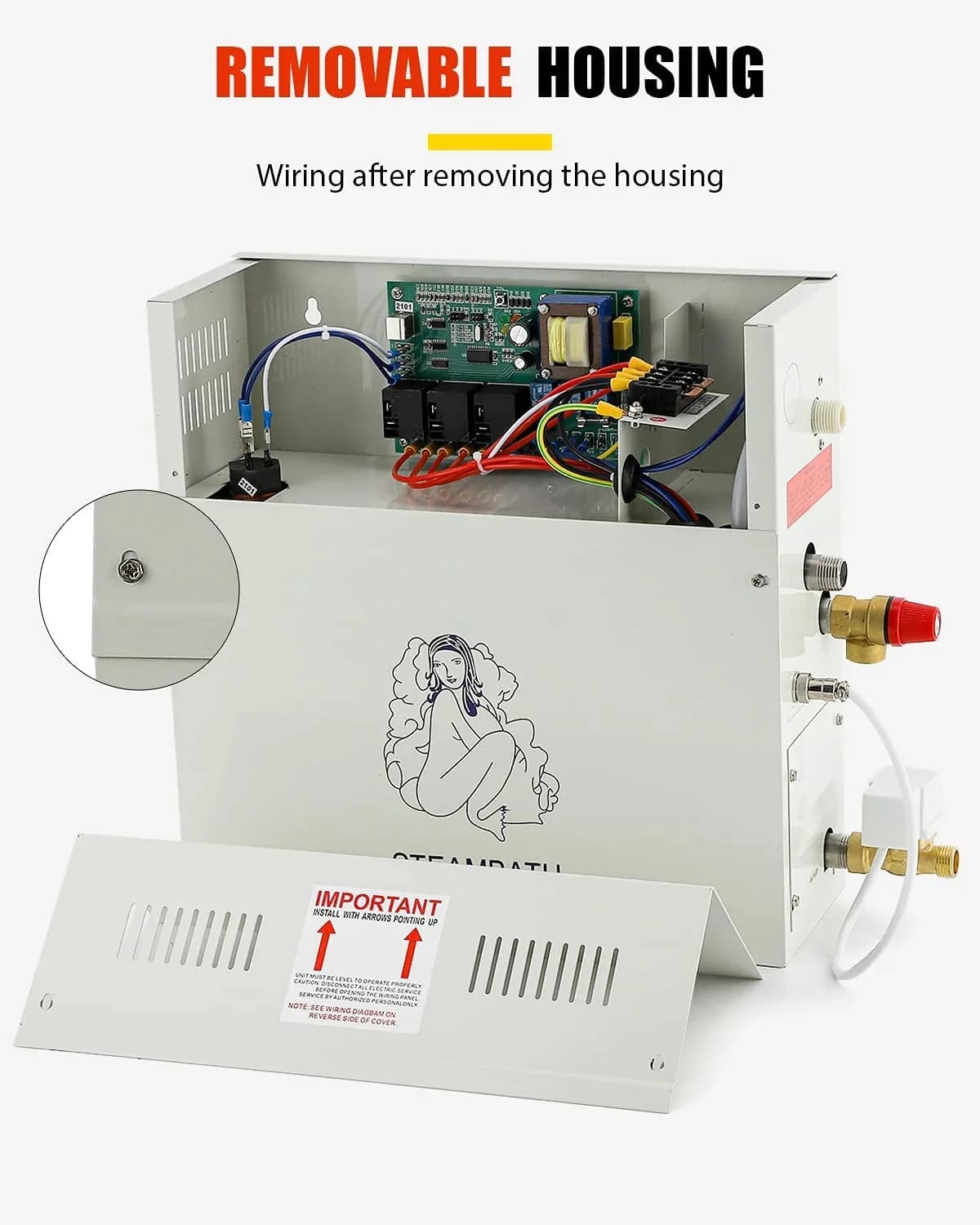 2026  9KW Luxry Steam Generator Shower Sauna Home Steam Bath  Generator with Self-Draining Suitable for Space Heating 9 CBM
