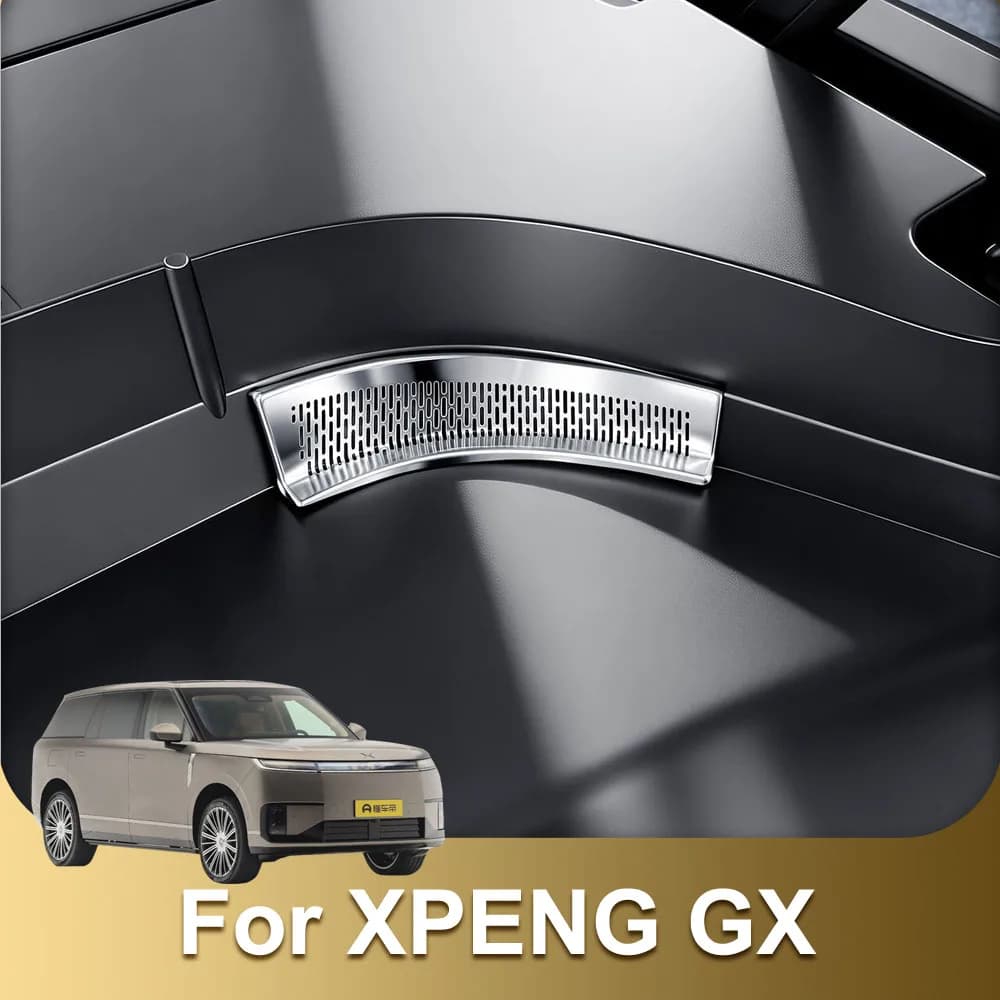 Fit For Xpeng GX Undercover Water Channel Filter Cover Automotive Modification Supplies Stainless Steel Anti Blocking Cover