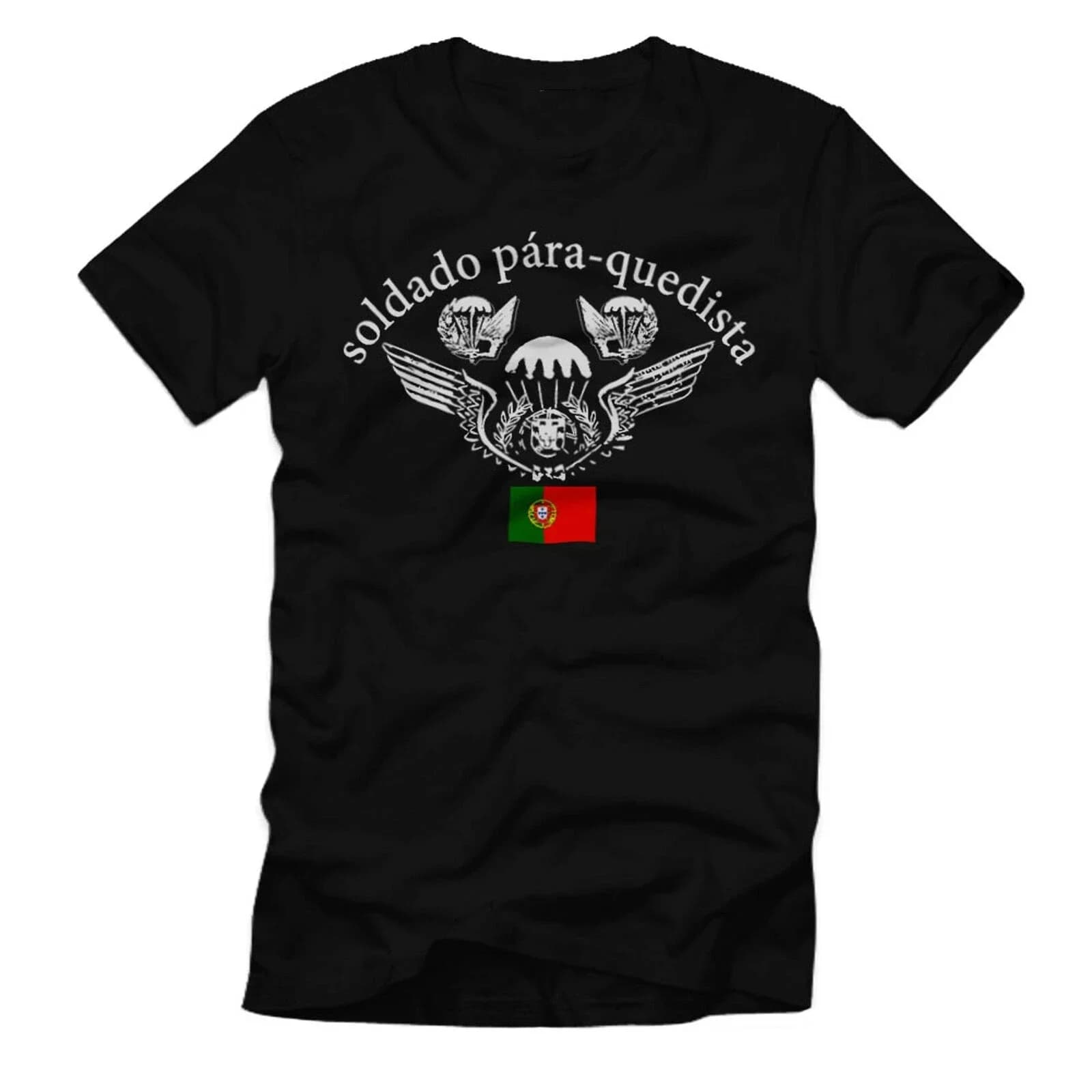Soldado-pára-quedista Fallschirmjäger Tropas Paraquedistas T-Shirt Men's 100% Cotton Casual T-shirts Loose Top Size S-3XL