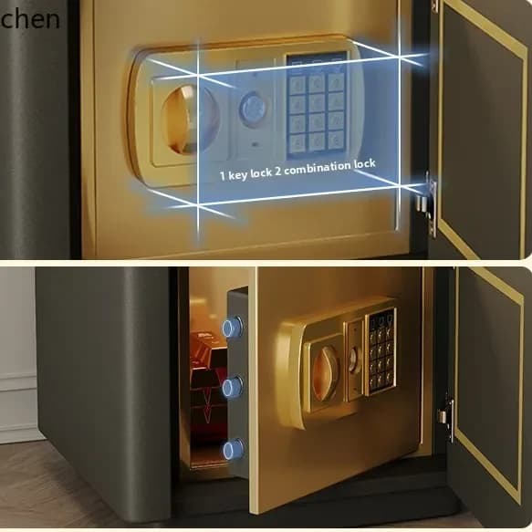C6.15 solid wood smart bedside anti-theft safe bedroom wireless charging storage cabinet