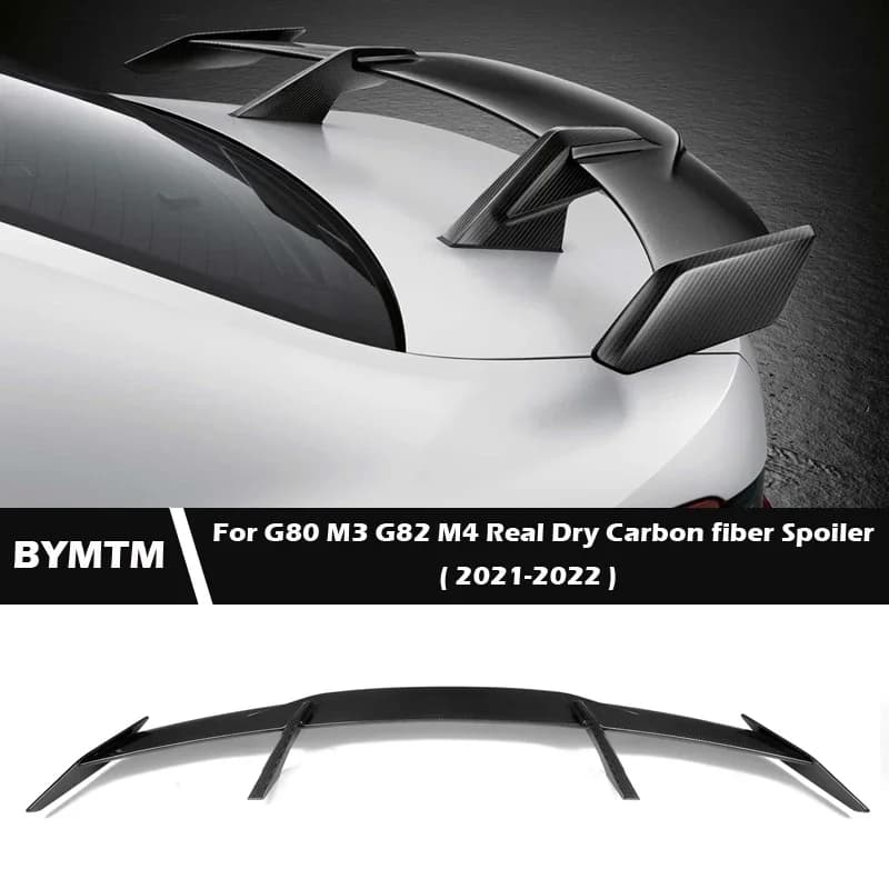 MP Style Real Dry Carbon fiber G82 M4 Car Ducktail Wing Spoiler For BMW G80 M3 G83 M4 Competition 2021 2022