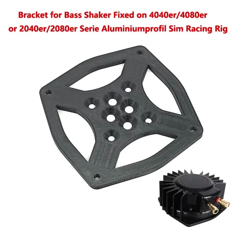 Bass Shaker Mount for Douk Audio BST-1 Fixed on 4040er/4080er or 2040er/2080er Serie Aluminiumprofil Sim Racing Rig Seat