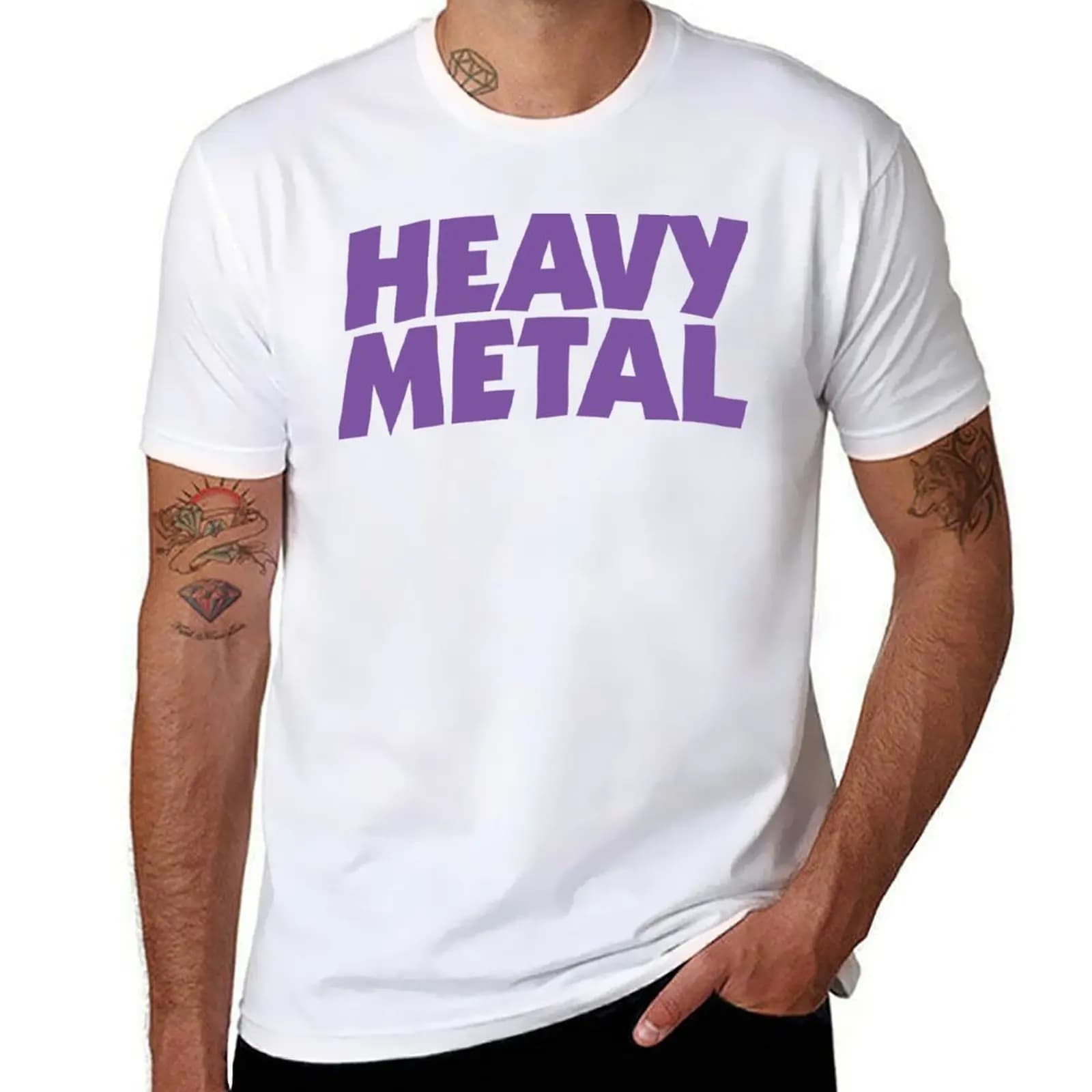 Heavy Metal T-Shirt man t shirt heavy cotton printed t shirts for man T-Shirt
