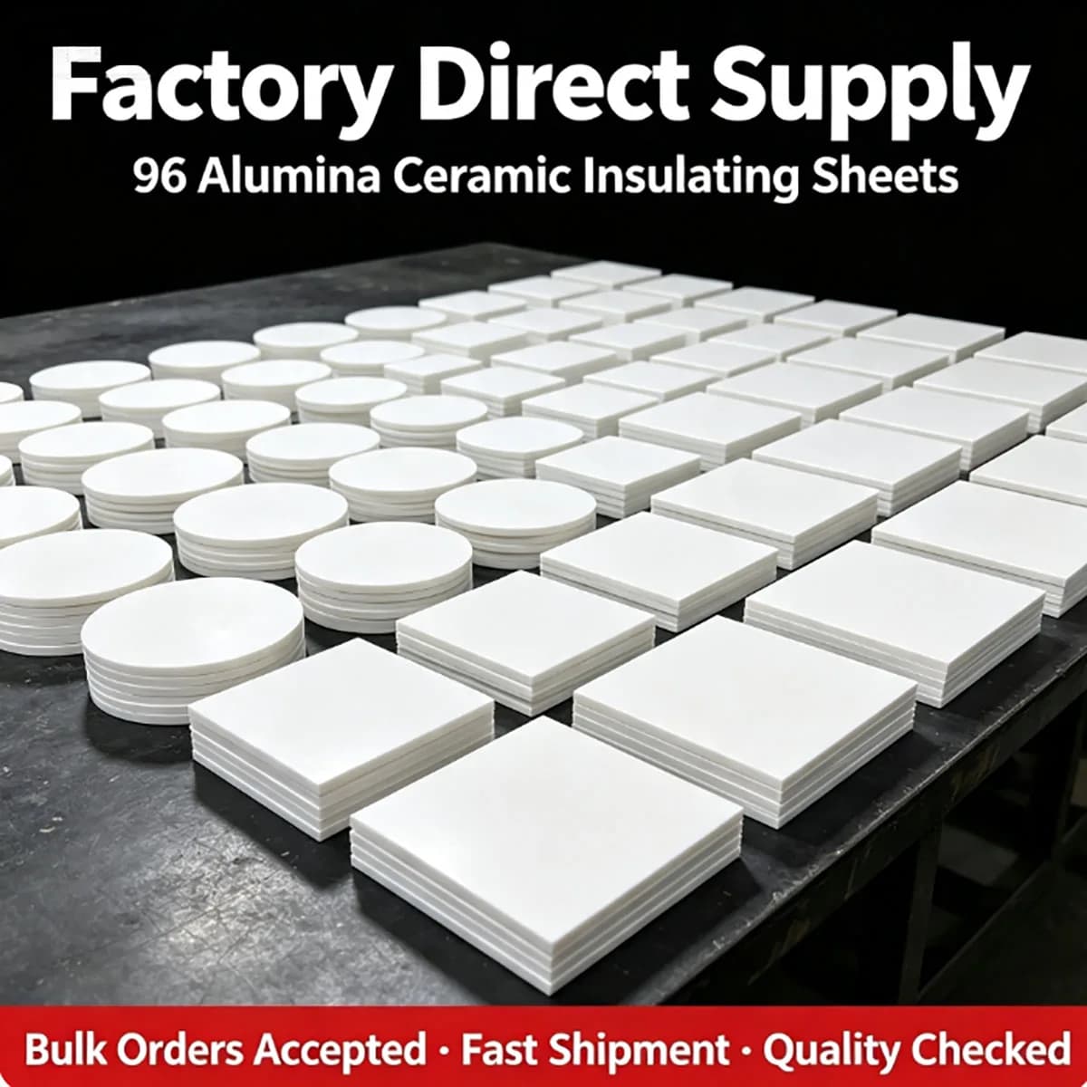 96 Alumina Corundum Ceramic Sheet Ultra‑Thin Substrate 0.5‑3mm Thick for High‑Temperature Insulation Electronic Component Parts