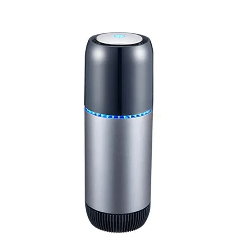 Negative ion car air purifier with Hepa filter portable mini cup holder car air purifier