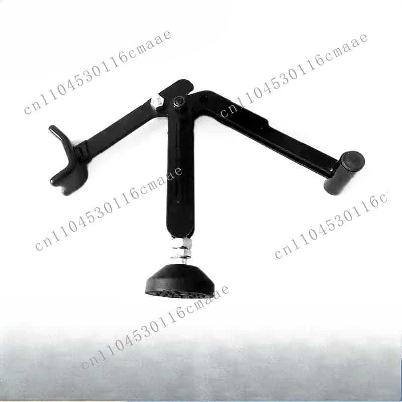 Double arm lift frame heavy locomotive maintenance folding bracket rear wheel diagonal support maintenance tool jacking device