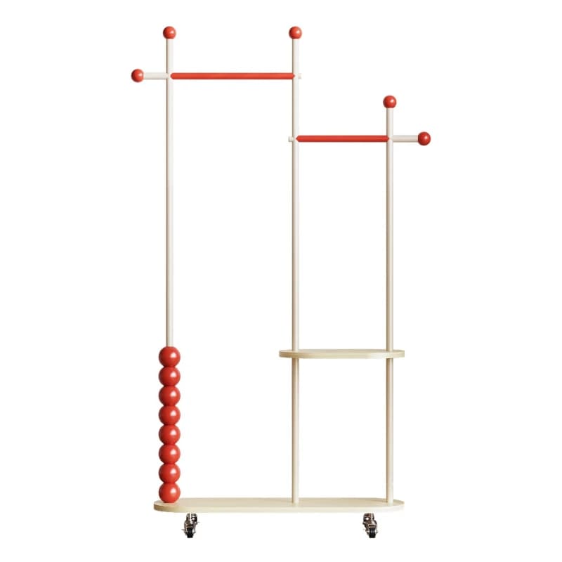 Dopamine Mobile Clothes Rack, Floor-standing Bedroom Coat Rack, Dormitory Small Home Room Clothes Storage Drying Rack