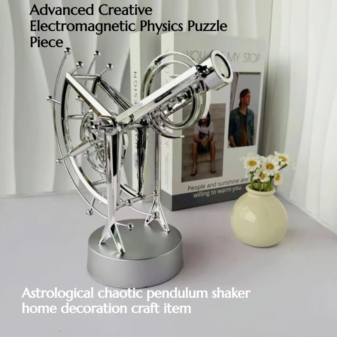 Creative Perpetual Motion Instrument Pendant Celestial Chaos Pendulum Shaker Home Decoration Craft Item
