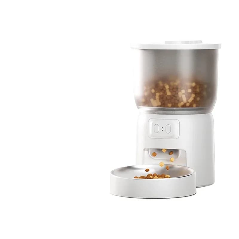 Smart pet automatic feeder, kitten bowl, cat food basin, regular monitoring, dog food feeding machine