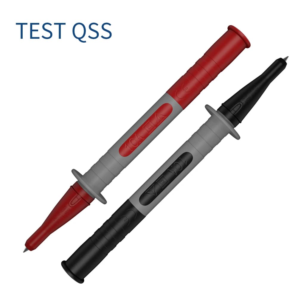 QSS 2Pcs Multimeter Test Needle Probe Soft Silicone Electrician Universal Multi-purpose Test Pin Q.30044