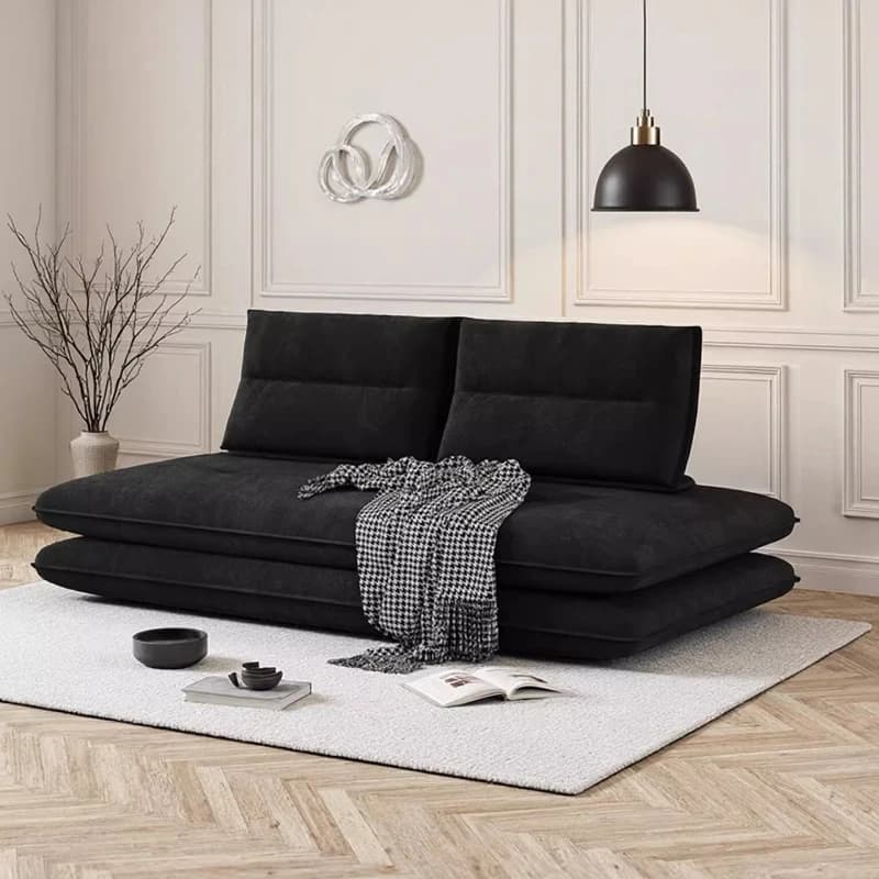 Black Luxury Living Room Sofas Aesthetic Designer Modern Folding Compressed Sofa Bed Recliner Loveseat Divano Moderno Furniture