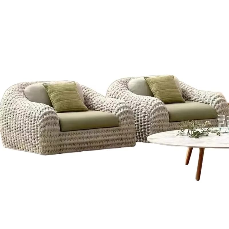 Modern casual outdoor furniture aluminum frame combination courtyard garden sofa set