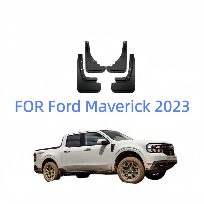 FOR Ford Maverick 2023 PP Soft Rubber Splash Guards Front Rear Custom Fit Mudguards Liner Protector Pickup Truck Accessories