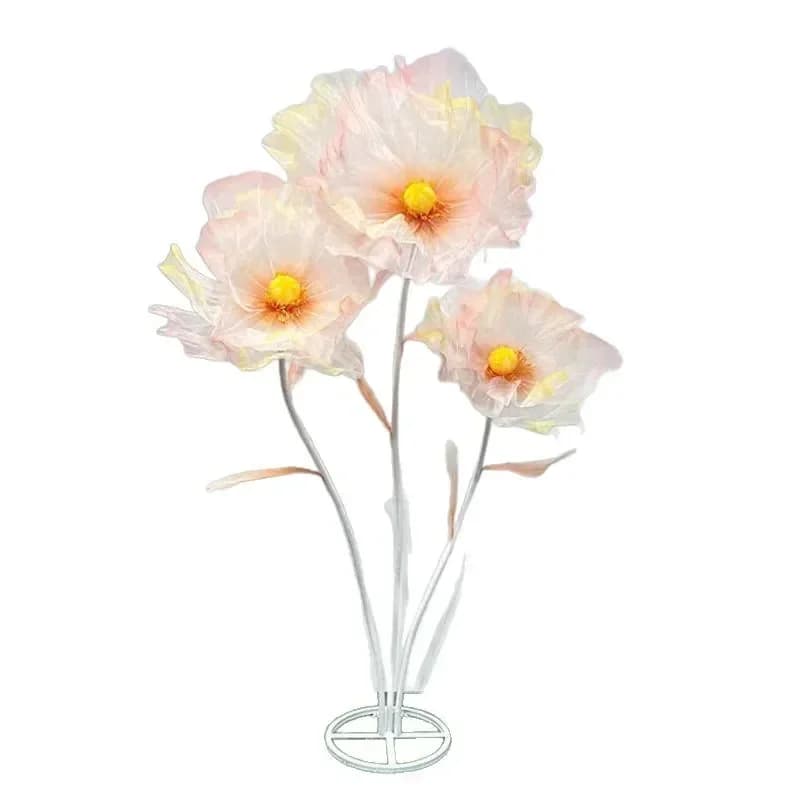 Simulation flower wedding props wedding scene arrangement large simulation silk mesh flower