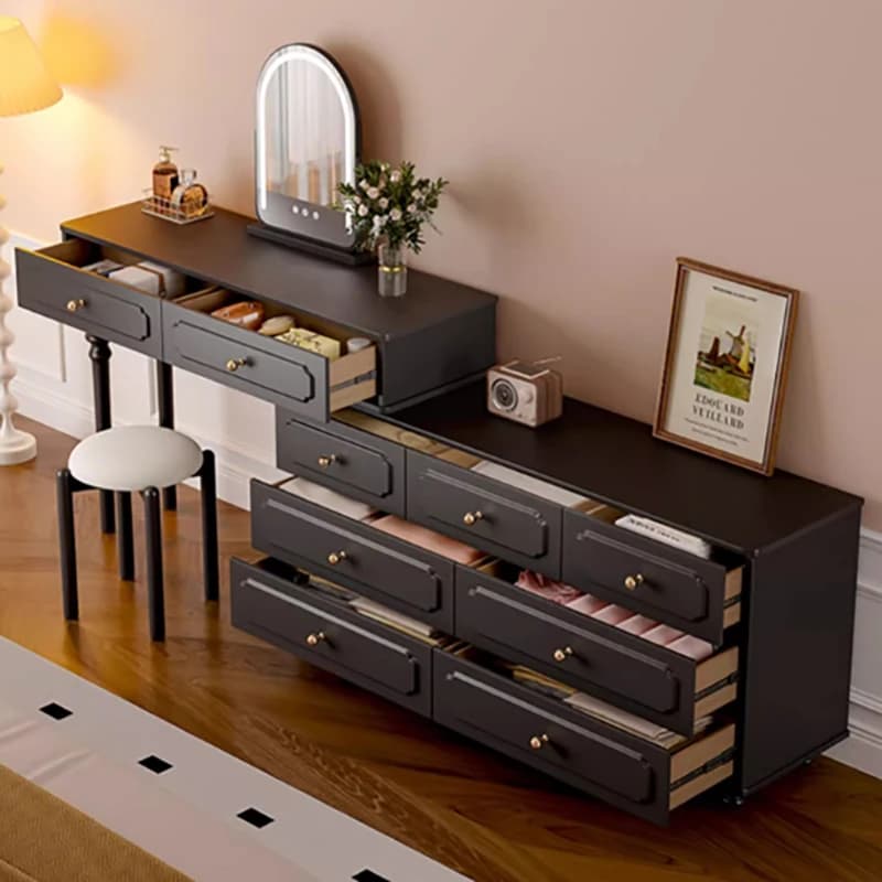 For Storage Luxury Vanity Table Drawer Storage Simple Aesthetic Makeup Vanity Table Mirror Bedroom Cheap Penteadeira Home Furnit