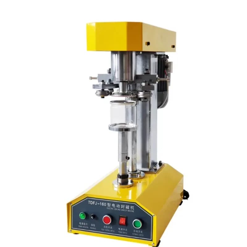 Semi-Automatic Electric Desktop Commercial Juice Can Sealing Machine Round Bottle Can With Engine As Core Component