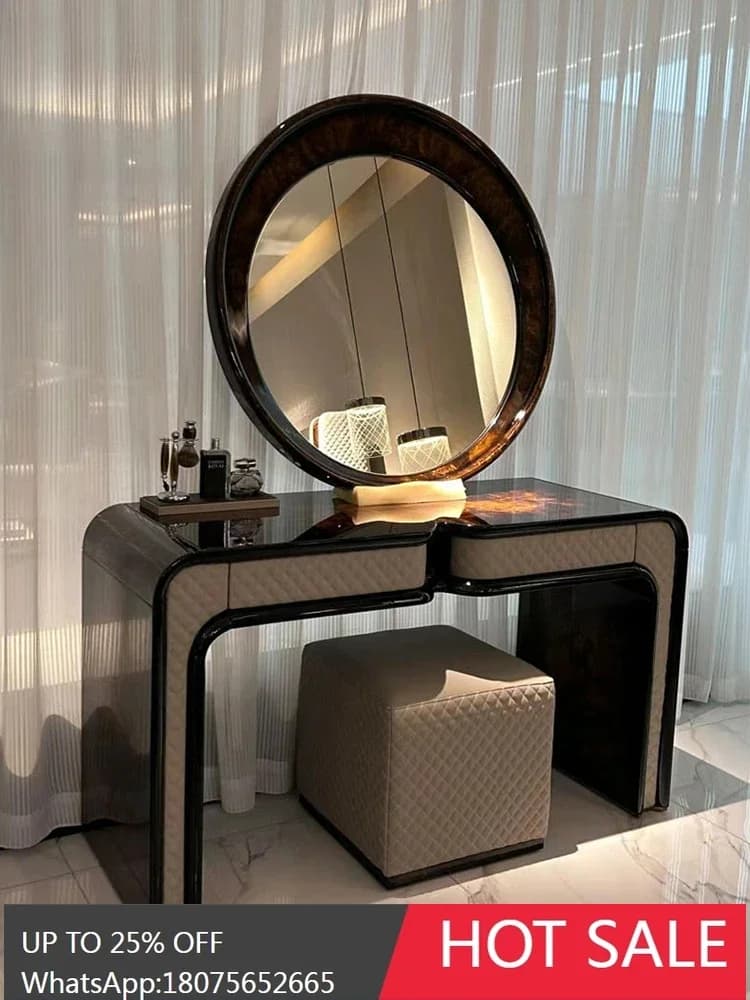 SGF solid wood makeup table high-end villa furniture