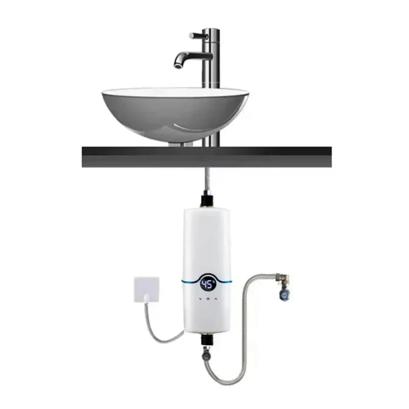 Smart 3.5kw 5.5kw energy saving tankless mini instant electric water heater bathroom