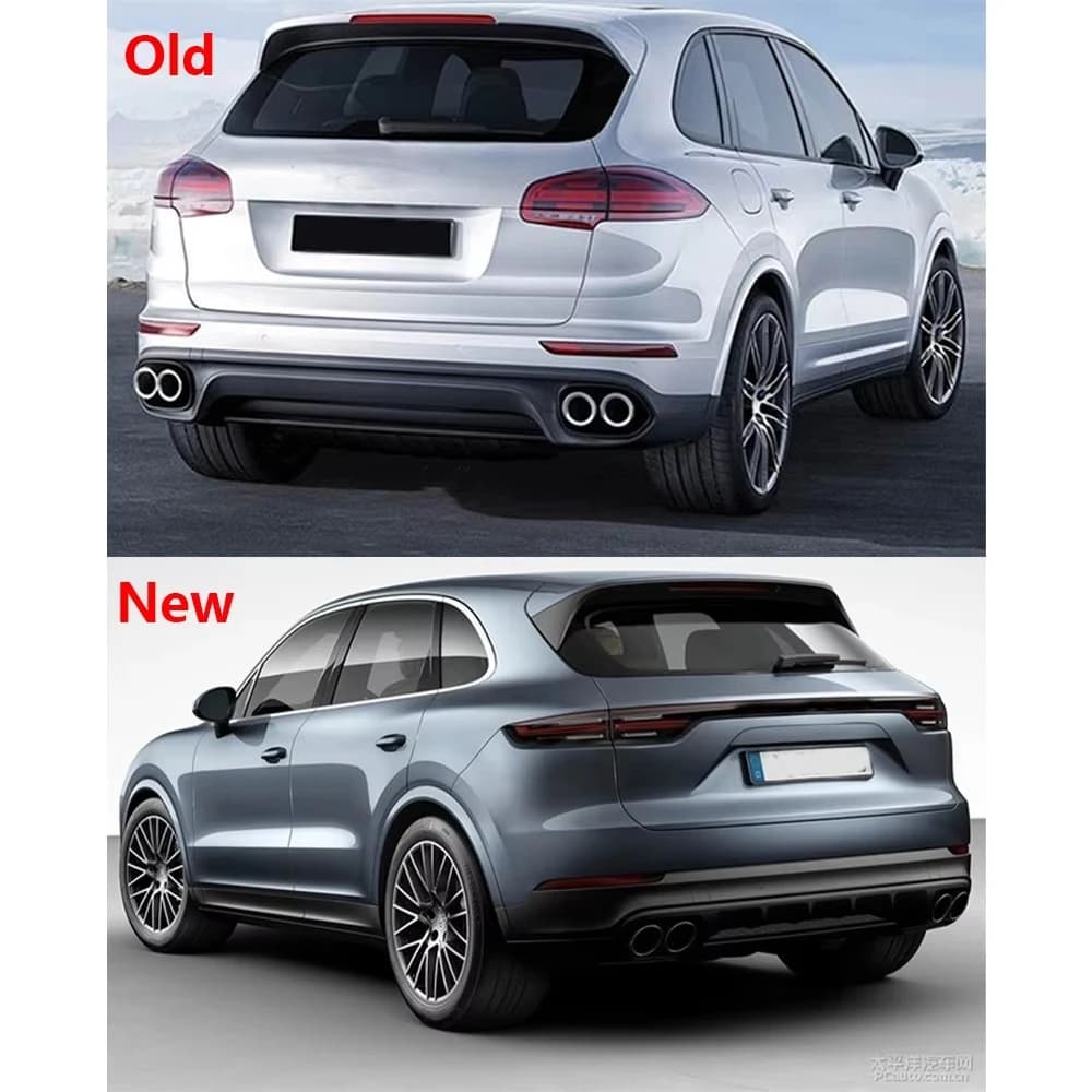 Factory Direct Auto Modified Parts Bodykit Bumper Rear Bumper Kit Body Kit Set  for Porsche 11-14 Cayenne up 18-21 Cayenne TURBO