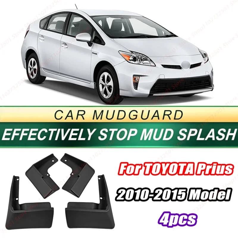 For TOYOTA Prius 2010-2015 Model 4PCS Front Rear Mud Flaps Splash Guards Fender Mudguards Auto Accessories