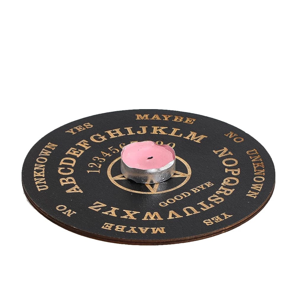 Psychic Gold Pentagram Interface Discs Alphabet Matrix Symbols Decorative Plates Quirky Desktop Accessories