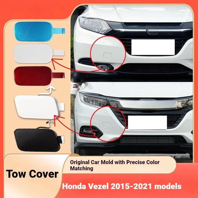 Applicable to 15-21 models of Honda Binzhi Trailer Cover Front Bumper Front Bumper Trailer Hook Tow Rope Cover Accessories
