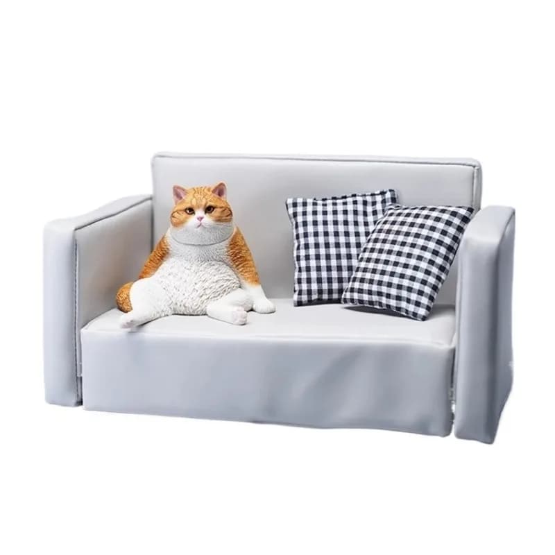 Lazy cat 5.0 model, cute personality and interesting creative pet cat peripheral figure tide play ornament