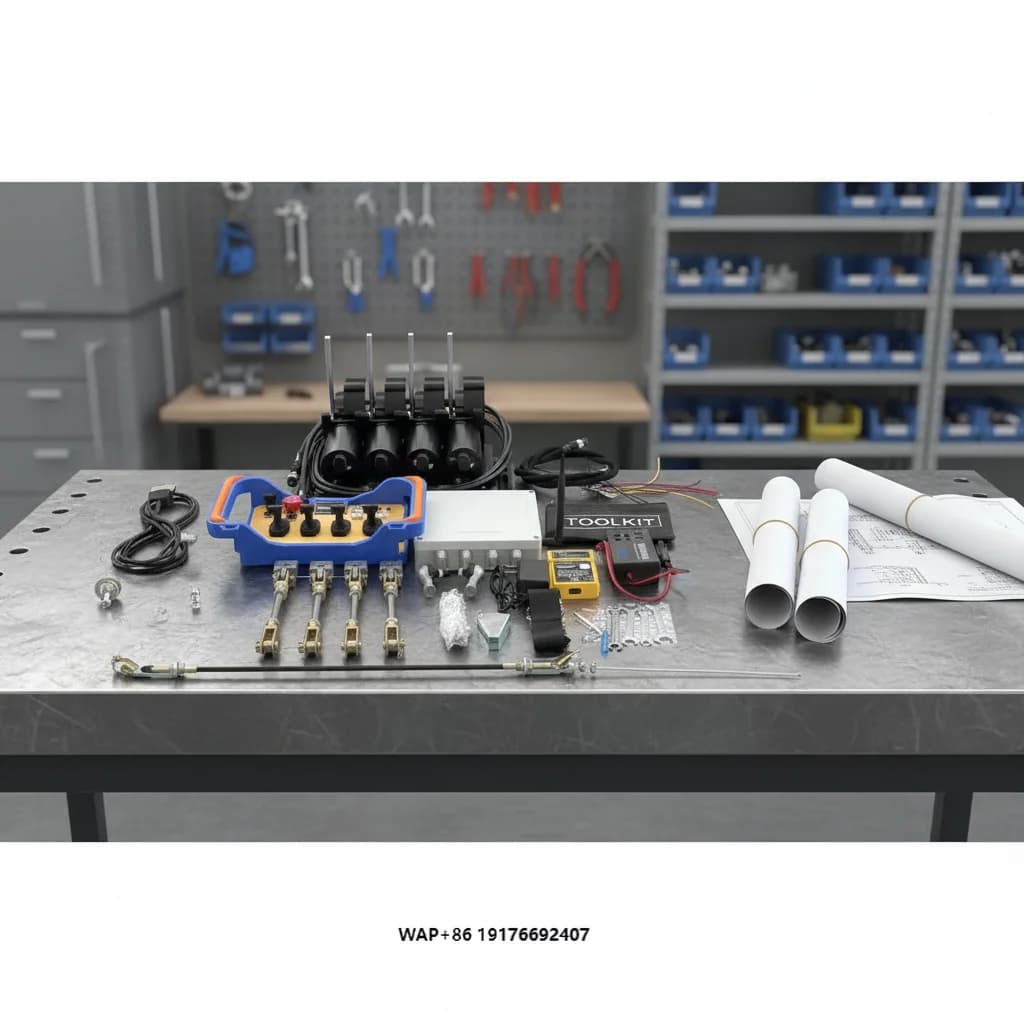 4 Motor Crane Remote Control 12V24V Waterproof Rechargeable Battery 4 Buttons Hydraulic Swing for