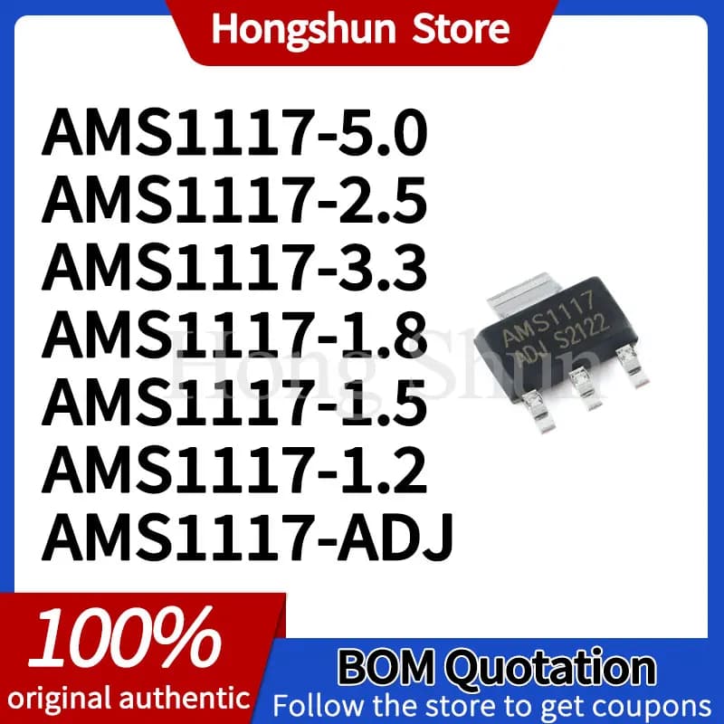 AMS1117-ADJ 5.0 2.5 3.3 1.8 1.5 1.2 Phone case