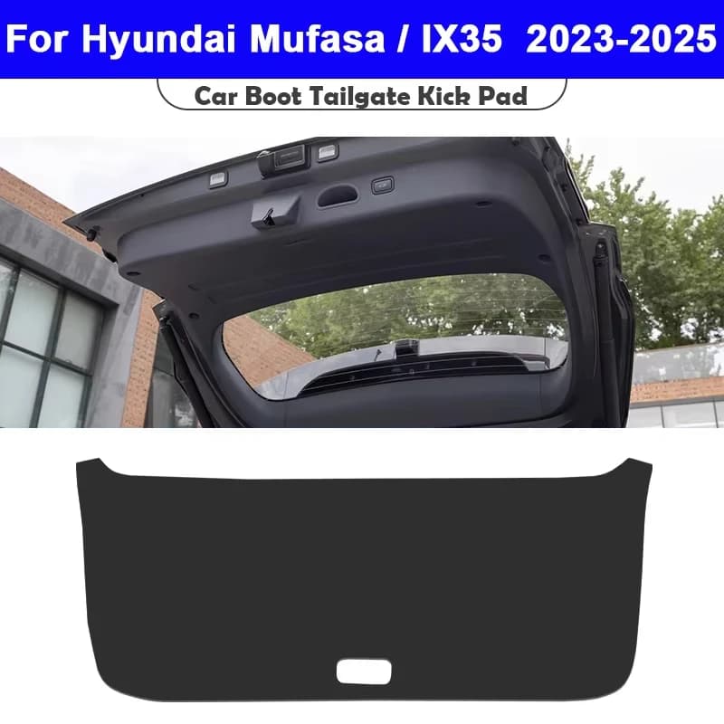 For Hyundai Mufasa NU2 IX35 2023-2025 Trunk Tailgate Guard Pad Leather Rear Trunk Door Protective Car Interior Accessories