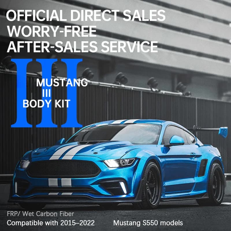 High Quality Robot III Style FRP Wide Body Kit Fit for S550 Exterior Modification Accessories