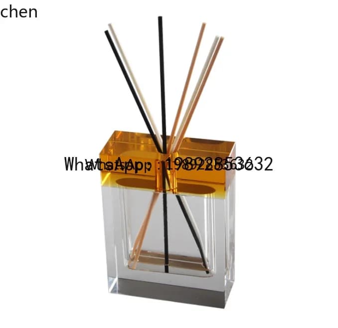 light luxury square aromatherapy glass bottle crystal decorative bottle model house home soft decoration jewelry